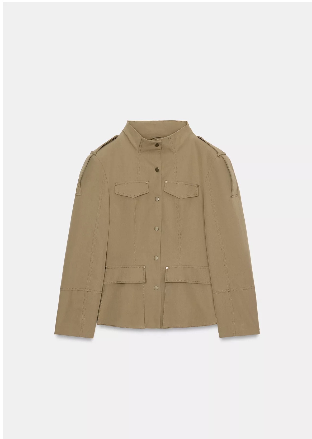 Zara Tailored Blazer with Tabs Light Khaki Ref 4341/818/505