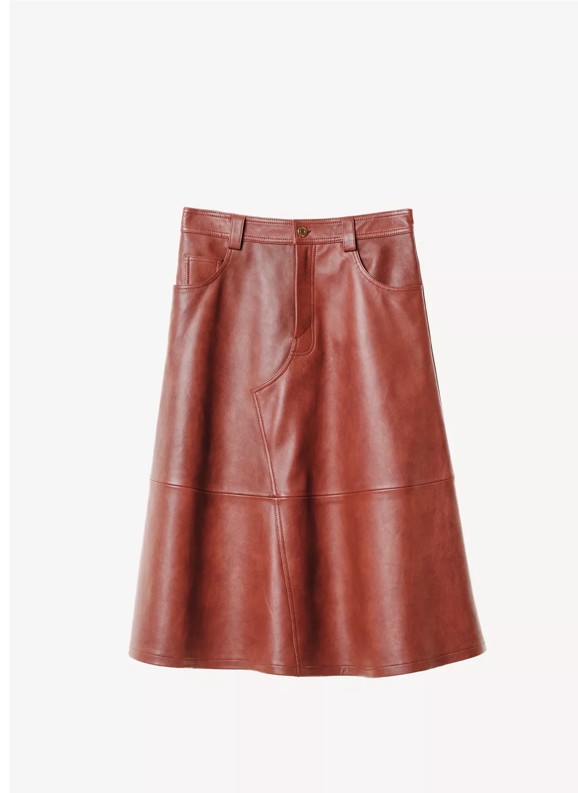 Zara Vatisimo Leather Midi Skirt Zara Vatisimo leather skirt Zara leather midi skirt sold out Zara 3322/053 Black Ref 3322/053