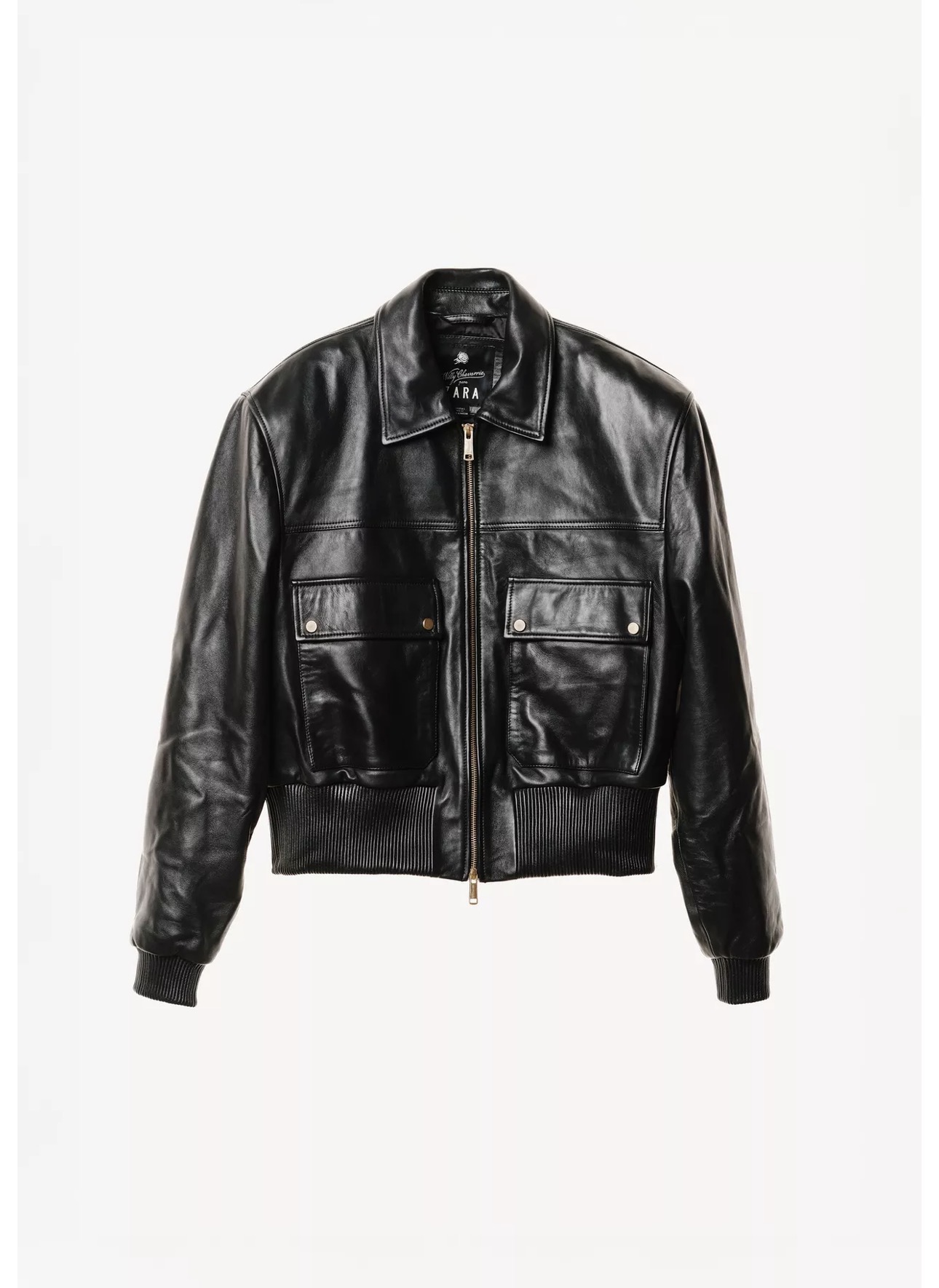 Zara Vatisimo Menswear Nappa Leather Jacket Zara Vatisimo leather jacket Zara Vatisimo nappa jacket Zara mens leather jacket women Black Ref 5479/410/800